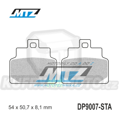 Destičky brzdové DP9007-STA - směs Standard