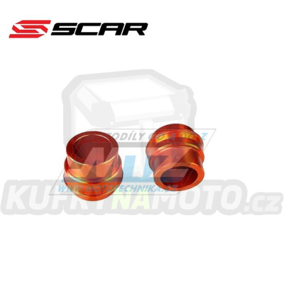 Rozpěrky předního kola SCAR - KTM 125SX+150SX+250SX / 15-24 + 250SXF+350SXF+450SXF / 15-24 + 125EXC+200EXC+250EXC+300EXC / 16-24 + 250EXCF+350EXCF+450EXC+500EXC / 16-24 + Husqvarna TC+TC+FE+FC + Gas-Gas - oranžové