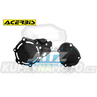 Kryty spojkového víka a víka zapalování Acerbis - Fantic XE125+XX125 / 21-23 + Yamaha YZ125 / 05-23 - barva černá