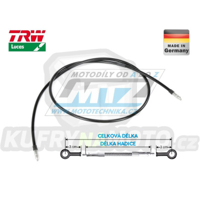 Brzdová hadice TRW VarioFlex MV149 (délka 149cm bez koncovek) - černá