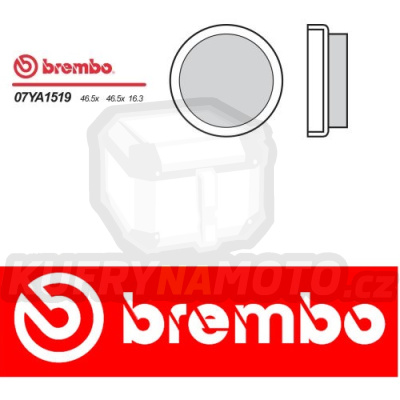 Brzdové destičky Brembo YAMAHA YFM S-U Moto 4 225 r.v. Od 86 - 88 Originál směs Zadní