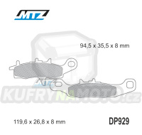 Destičky brzdové DP929-FM - MTZ směs Offroad Profi