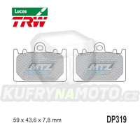 Destičky brzdové DP319-LU TRW Lucas MCB643 - směs Allround