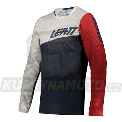 LEATT MTB cyklo 4.0 ULTRAWELD dres ONYX TRIKO NAVY / WHITE / RED velikost L-5021120402-akce