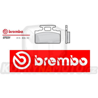 Brzdové destičky Brembo KYMCO MANBOY 50 r.v. Od 95 -  směs Originál Přední