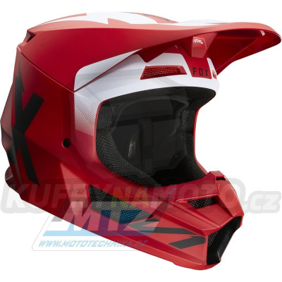 Přilba FOX V1 WERD Helmet MX20 - červená (velikost S)