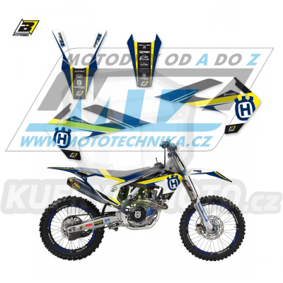 Polepy na motocykl (sada polepů Dream) Husqvarna FC250+FC350+FC450 + TC125+TC250 / 16-18 + FE250+FE350+FE450+FE501 + TE125+TE250+TE300 / 17-19 - typ polepů Dream4