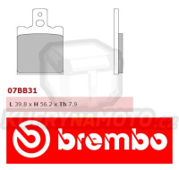 Brzdové destičky Brembo SWM TRL 329 r.v. Od 86 -  směs Originál Přední