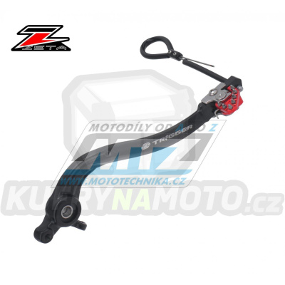 Pedál brzdy ZETA ZE90-7432 - Husqvarna TE150+TE250+TE300 / 17-23 + FE250+FE350 / 17-23 + TC250 + TX125+TX300 + KTM + Gas-Gas MC+EC - červený