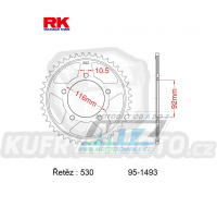 Rozeta ocelová (převodník) 1493-41zubů RK - Kawasaki ZX14 Ninja / 06-15 + ZZR1400 / 13-20