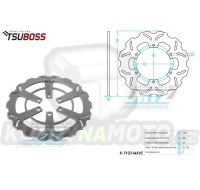 Kotouč brzdový (280/61/6D) - KTM Duke125 / 11-12 + Duke200 / 12-16