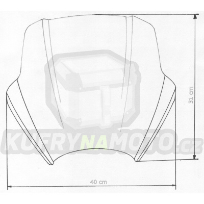 Moto plexi MRA BMW F 800 R - 2014 typ Speed screen A kouřové