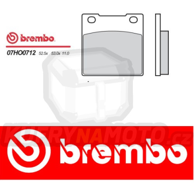 Brzdové destičky Brembo KAWASAKI CM T 400 r.v. Od 79 - 81 směs Originál Přední