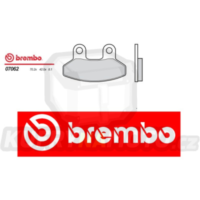 Brzdové destičky Brembo SYM JOYRIDE 125 r.v. Od 01 -  směs Originál Přední