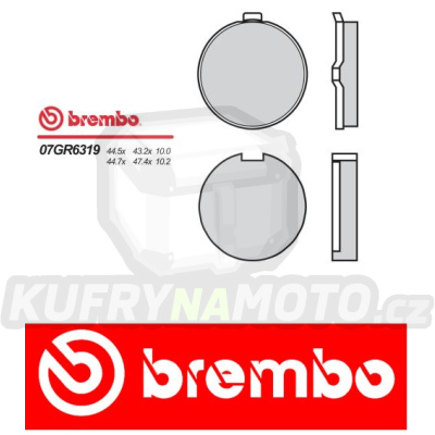 Brzdové destičky Brembo SUZUKI GP all models 125 r.v. Od 77 -  směs Originál Přední