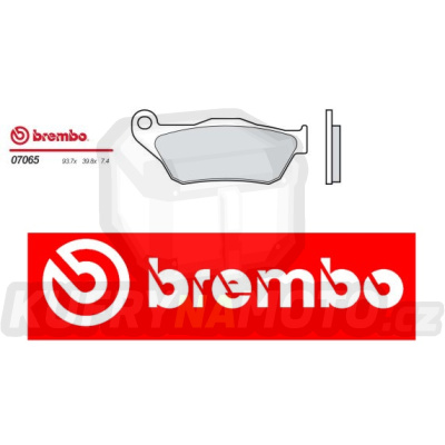 Brzdové destičky Brembo YAMAHA X-City 125 r.v. Od 08 -  směs XS Přední