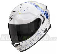 Moto přilba SCORPION GT EXO-GT SP AIR TECHLANE bílo/modro/fluo žlutá