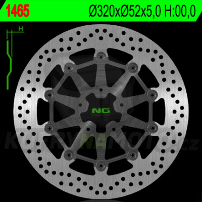 Brzdový kotouč moto NG 1465