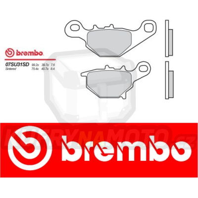 Brzdové destičky Brembo SUZUKI RM 85 r.v. Od 05 -  SD směs Zadní