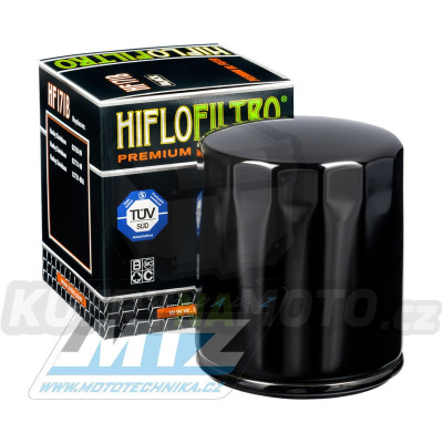 Filtr olejový HF171 (HifloFiltro) černý - Buell 1200 + Harley Davidson FLD Switchback + FLDE Deluxe + FLFB Fat Boy + FLHT Electra Glide + FLHR Road King + FLHTK Ultra Limited + FLHX Street Glide + FLS Softtail Slim + FLST Heritage Softail...