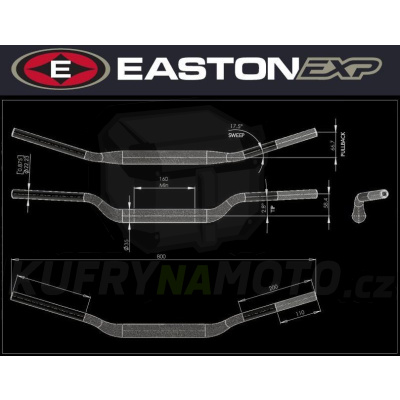 Řídítka EASTON EXP EXP M 58 67