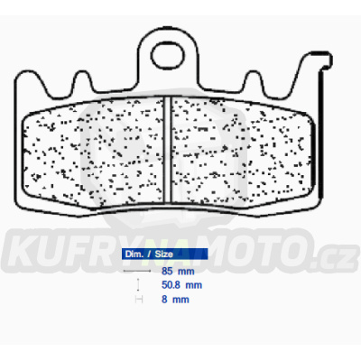 Přední brzdové destičky CL Brakes BMW R 1200 12 Cruiser 2024- směs XBK5  - akce