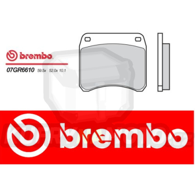 Brzdové destičky Brembo TRIUMPH BONNEVILLE T 140 V,E 750 r.v. Od 81 - 83 směs Originál Přední