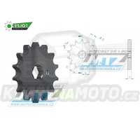 Kolečko řetězové (pastorek) 0542-13zubů ESJOT 50-15009-13 - Yamaha DT80MX + DT80MXS