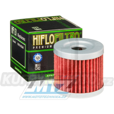 Filtr olejový HF131 (HifloFiltro) - Suzuki DR125+GN125+DR100 + GS125+SP100+SP125+CS125 Roadie + GZ125 Marauder + UC125+UC150 Epicuro+UH125 Burgman + UE125+UX125 + UH200 Burgman + AN125+AN150 + AN400 Burgman + Hyosung GV125C Aquila + Yuki 125