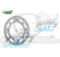 Rozeta řetězová (převodník) Dural 0895-47zubů ESJOT 51-15203-47 - barva stříbrná - KTM 85SX / 03-24 + 105SX+XC85+XC105 + Husqvarna TC85 / 14-24 + Gas-Gas MC85