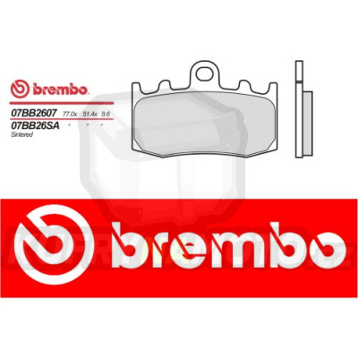 Brzdové destičky Brembo BMW R 850 RT ABS 850 r.v. Od 01 -  směs SC Přední