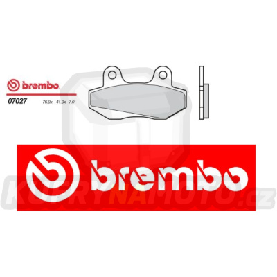 Brzdové destičky Brembo MZ (MUZ) Mantizz S 125 r.v. Od 07 -  směs Originál Přední