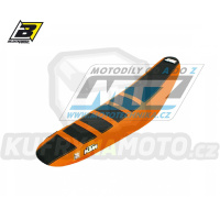 Potah sedla KTM EXC+EXCF / 20-23 + SX+SXF / 19-22 - barva černo-oranžová - typ potahu ZEBRA