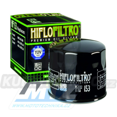 Filtr olejový HF153 (HifloFiltro) - Bimota 750+900+1000 + Cagiva 350 Alazzurra + 650 Alazzurra + 900 Elefant + Gilera 125 Arcore + Ducati 600 Monster + 620 Multistrada + 695 Monster + 750 Sport + 800 Scrambler + 900 Monster + 1100 Monster ...