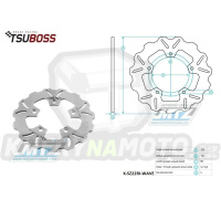 Kotouč brzdový (220/89/5D) - Suzuki GSXR600 / 97-16 + SV650 + GSXR750+GSXR1000+SV1000+TL1000+GSXR1100