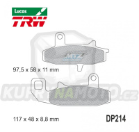 Destičky brzdové DP214-LU TRW Lucas MCB597 - směs Allround