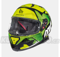 Přilba MT integrální THUNDER 3 SV TORN s plexi barva zelená FLUO/žlutá FLUO velikost XS