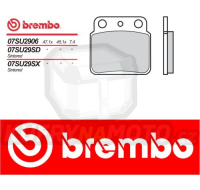 Brzdové destičky Brembo SUZUKI LT RJ-RR 250 r.v. Od 88 - 94 Originál směs Zadní