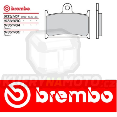 Brzdové destičky Brembo MZ MUZ SF, SN 1000 r.v. Od 05 -  směs SC Přední