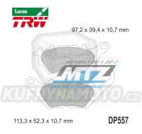 Destičky brzdové DP557-LU TRW Lucas MCB879 - směs Allround