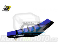 Potah sedla Yamaha YZF250 / 14-18 + YZF450 / 14-17 + WRF250 / 15-19 + WRF450 / 16-18 - barva černo-modrá - typ potahu ZEBRA