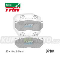 Destičky brzdové DP104-LU TRW Lucas MCB544 - směs Allround