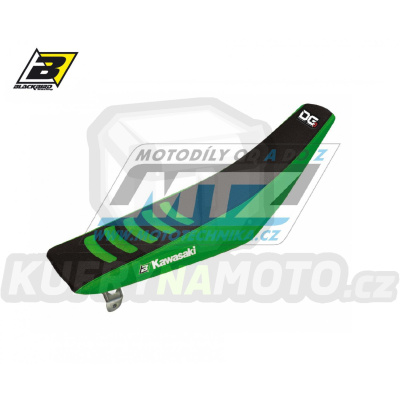 Potah sedla Kawasaki KX85 / 14-23 - barva černo-zelená - typ potahu DG3