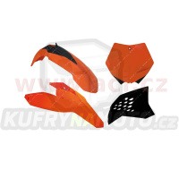 sada plastů KTM, RTECH (oranžovo-černá, 4 díly)