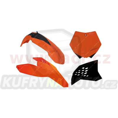 sada plastů KTM, RTECH (oranžovo-černá, 4 díly)