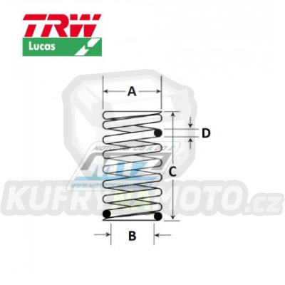 Pružiny spojkové (sada) Lucas MEF154-6 - Suzuki RM125 / 02-12 + RM250 / 01-12
