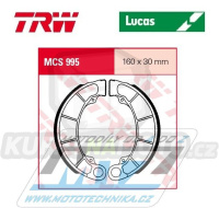 Brzdové obložení (brzdové pakny) TRW Lucas MCS995 - Honda FES125 Pantheon + FES150 Pantheon + FES250 Foresight + PS250 Ruckus + TRX350FE/FM Fourtrax + TRX350TE Fourtrax + TRX400FA Fourtrax Rancher AT + TRX400FW Fourtrax Foreman ....