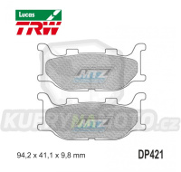 Destičky brzdové DP421-LUSRM TRW Lucas MCB666SRM - směs Sinter Scooter