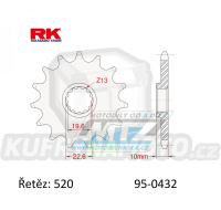 Kolečko řetězové (pastorek) 0432-12zubů RK - Suzuki RM250+RMX250 + DRZ400+DRZ400SM + DR250+DR350+DR200+DRZ250 + TS250+SP200+RGV250 + LT250R Quadracer + Kawasaki KLX400 + Beta 350 Jonathan+400 Alp + AJP PR5+SPR250