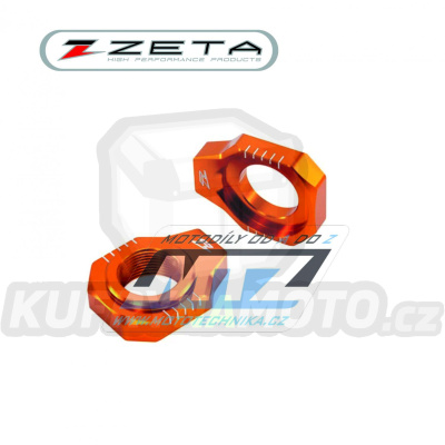 Dorazy osy zadního kola ZETA ZE93-5417 - KTM 125SX+150SX+250SX + 250SXF+350SXF+450SXF / 13-22 + KTM XC+XCF + Husqvarna+Gas-Gas - oranžové